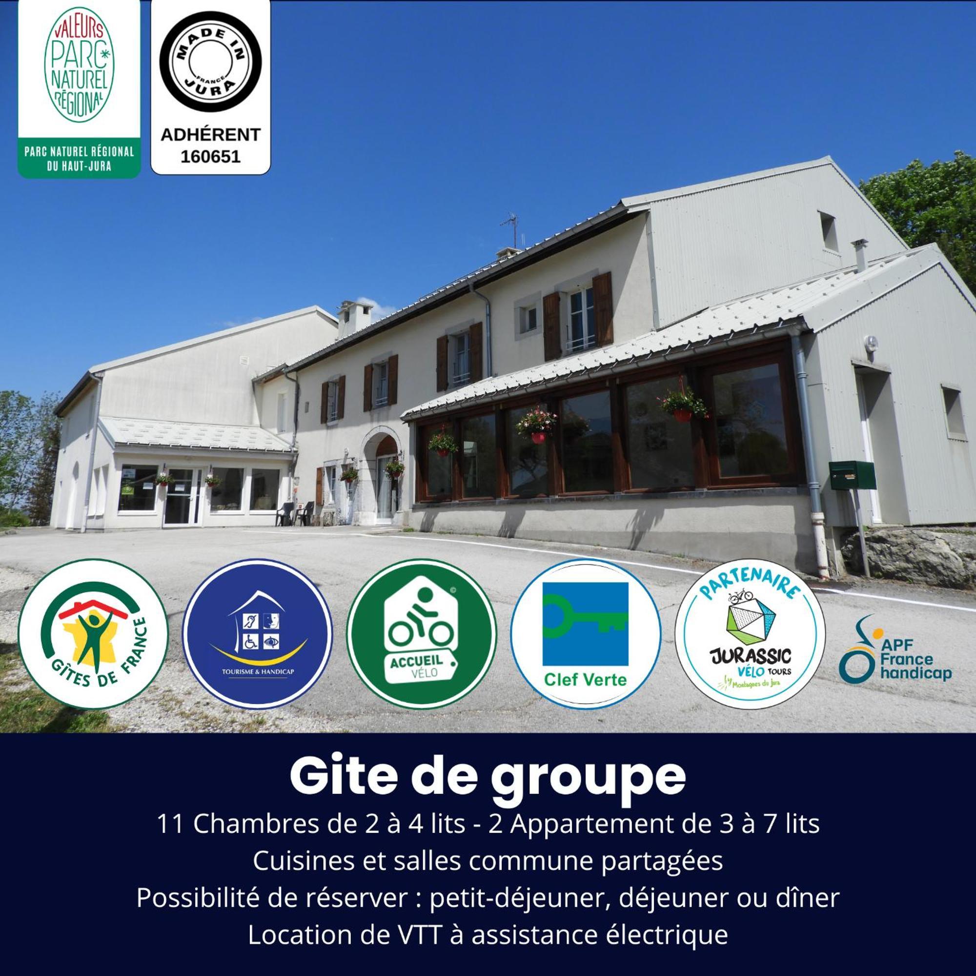 Apf France Handicap - Ferme Leonie Saint-Laurent-en-Grandvaux Екстериор снимка